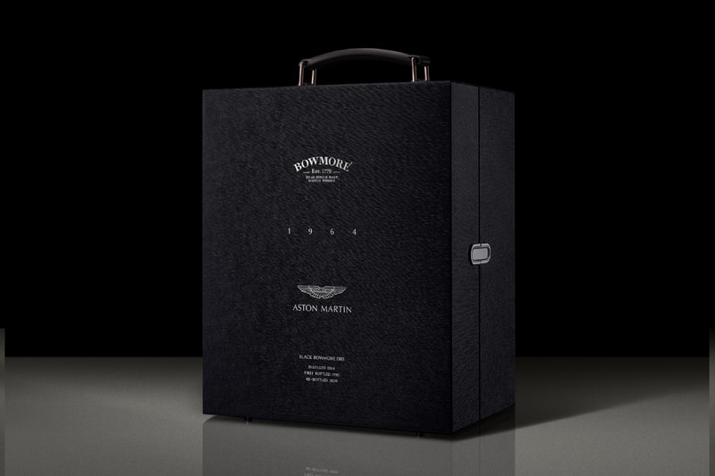 Aston Martin and Bowmore's Ultra-Rare Whiskey Features a DB5 Piston Bottle alcohol supercars British 