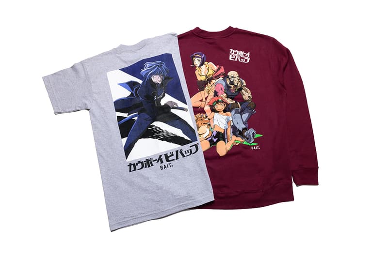 BAIT Cowboy Bebop Collab Release Info Shinichirō Watanabe Spike Spiegel Jet Black Faye Valentine ed ein