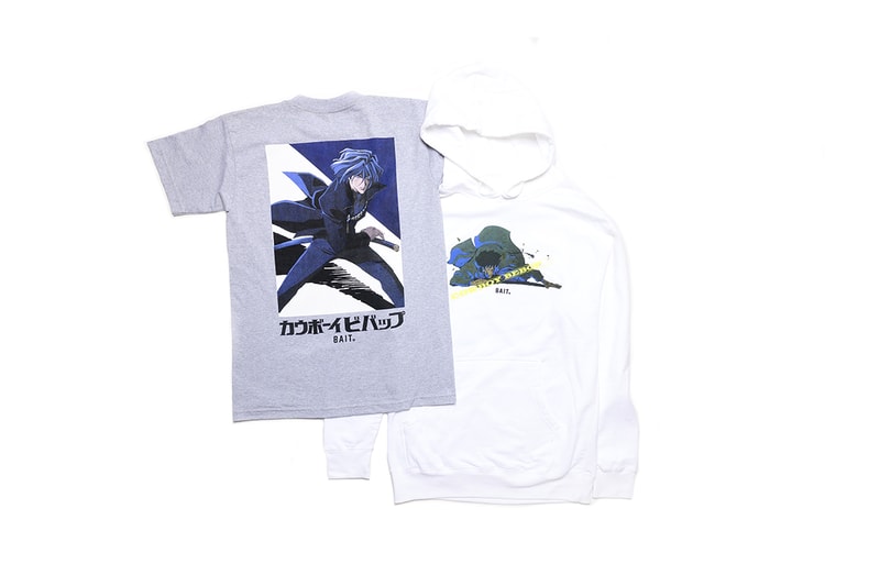 BAIT Cowboy Bebop Collab Release Info Shinichirō Watanabe Spike Spiegel Jet Black Faye Valentine ed ein