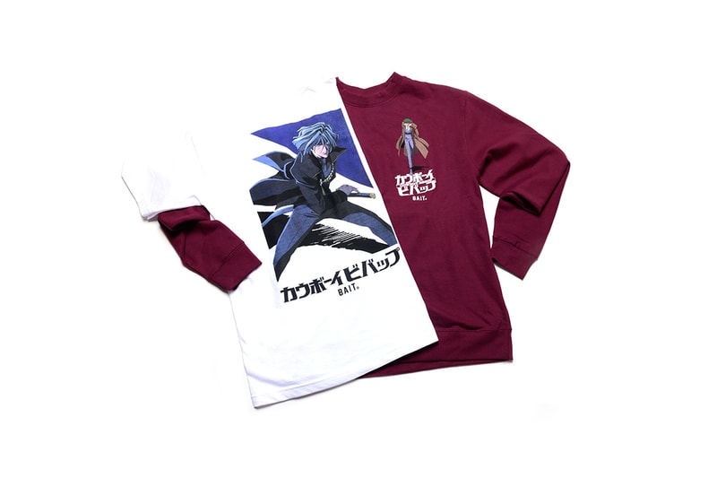 BAIT Cowboy Bebop Collab Release Info Shinichirō Watanabe Spike Spiegel Jet Black Faye Valentine ed ein