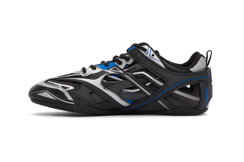 balenciaga drive sneaker black blue silver release information ssense details
