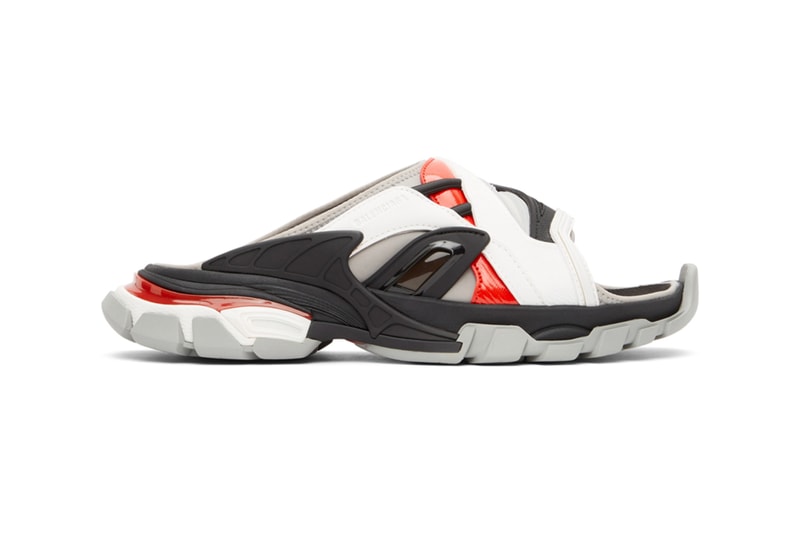 Balenciaga Track Sandals Gray Black multi color menswear streetwear slippers slides spring summer 2020 collection ss20