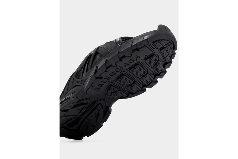 Balenciaga Track Slides Sandal Release Info black leather slip-on 