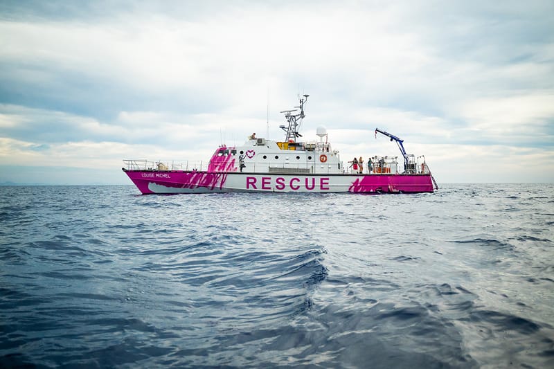 Banksy Funds 31-Meter Refugee Rescue Boat