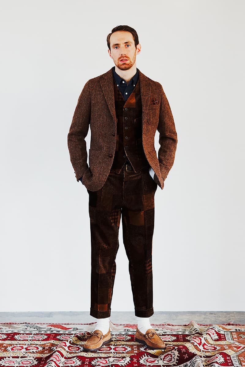 BEAMS Plus Fall Winter 2020 Lookbook collection fw20 menswear streetwear japanese coats jackets pants slacks khaki sartorial classic