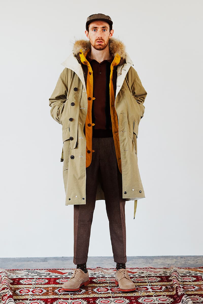 BEAMS Plus Fall Winter 2020 Lookbook collection fw20 menswear streetwear japanese coats jackets pants slacks khaki sartorial classic