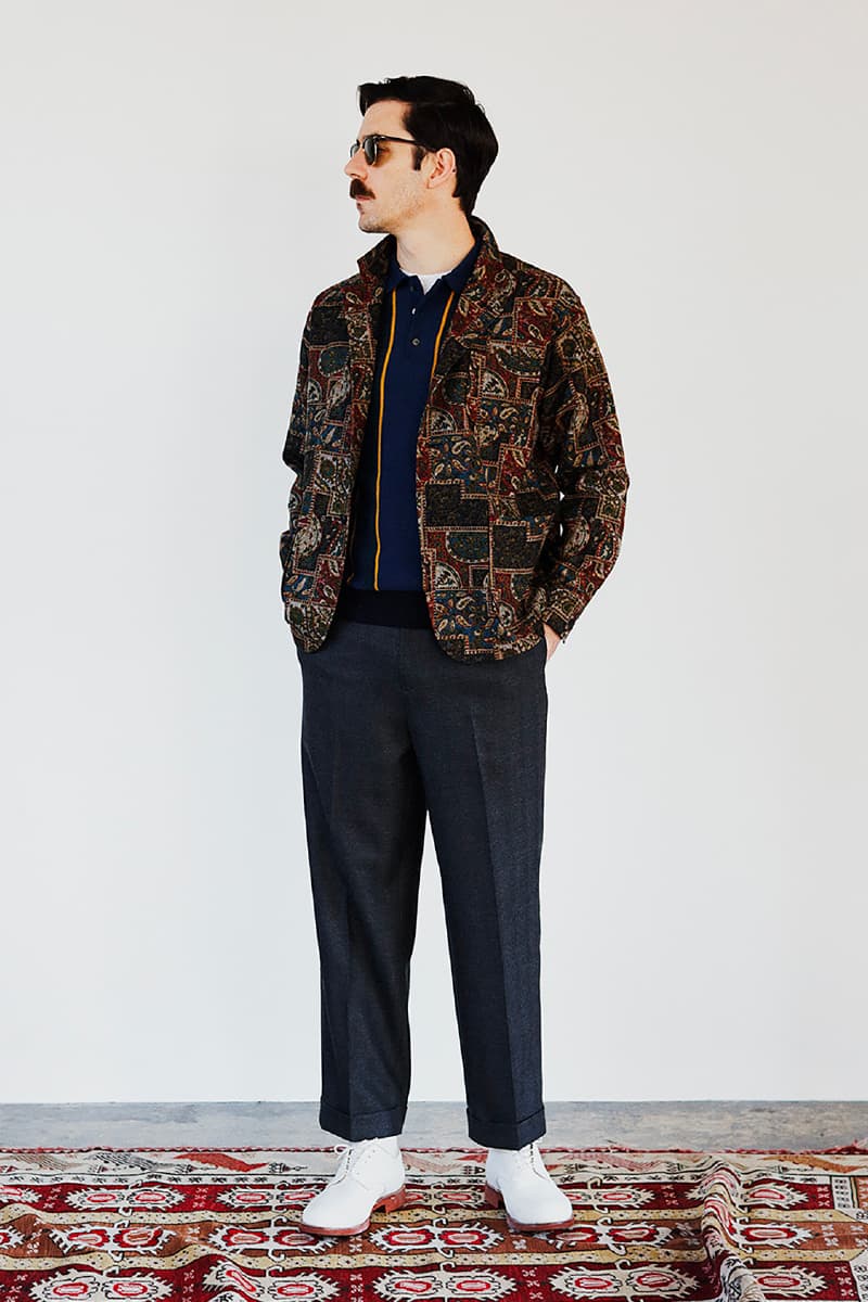 BEAMS Plus Fall Winter 2020 Lookbook collection fw20 menswear streetwear japanese coats jackets pants slacks khaki sartorial classic