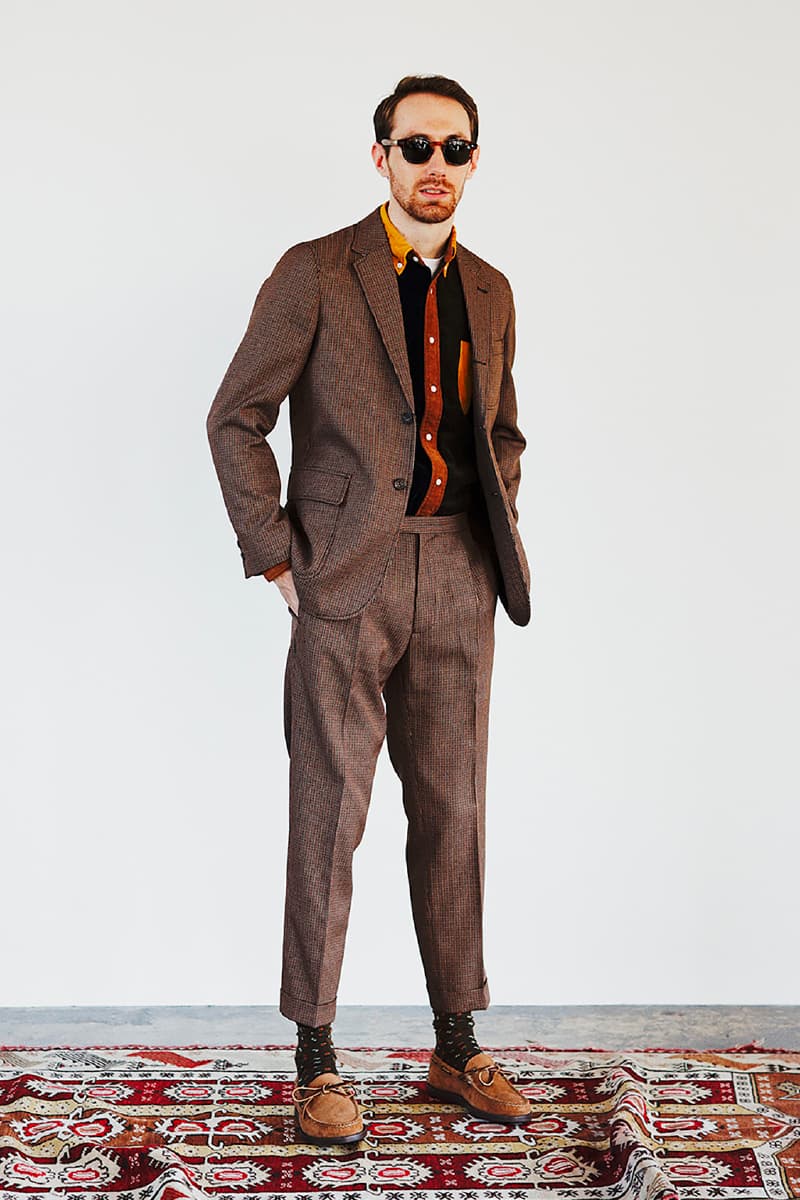 BEAMS Plus Fall Winter 2020 Lookbook collection fw20 menswear streetwear japanese coats jackets pants slacks khaki sartorial classic