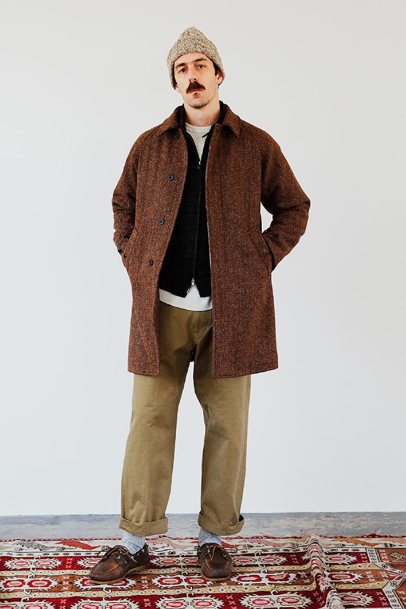 BEAMS Plus Fall Winter 2020 Lookbook collection fw20 menswear streetwear japanese coats jackets pants slacks khaki sartorial classic