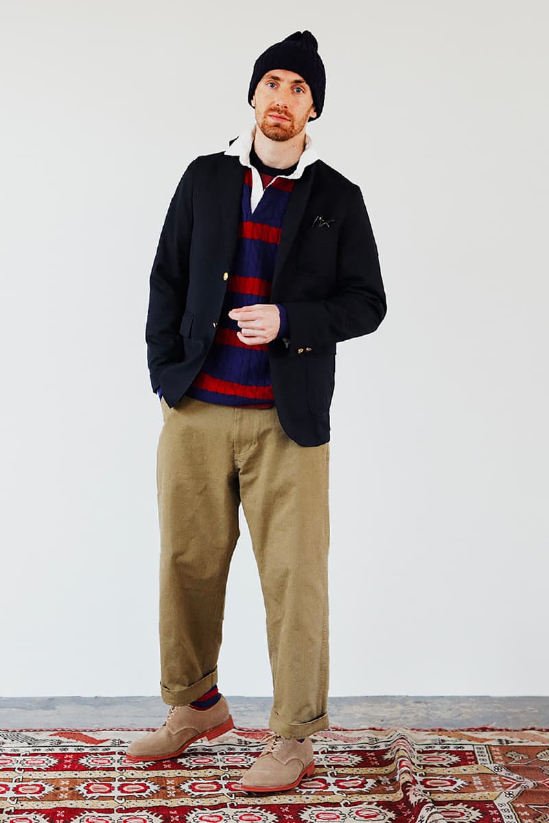 BEAMS Plus Fall Winter 2020 Lookbook collection fw20 menswear streetwear japanese coats jackets pants slacks khaki sartorial classic