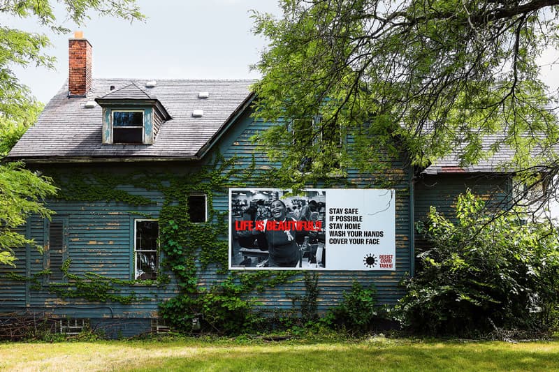 Carrie Mae Weems "RESIST COVID TAKE SIX!" Campaign library street collective posters detroit east village social distancing