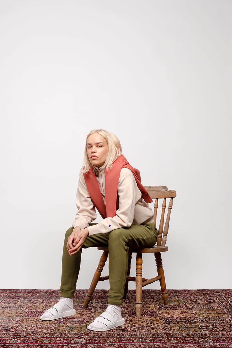 champion sweater all over knee