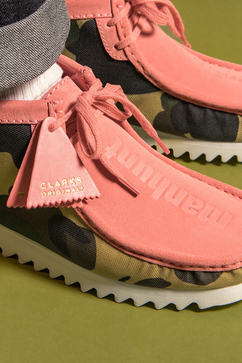 a bathing ape Bape Clarks Originals fall winter 2020 Wallabee desert boot release info when do they drop how to buy