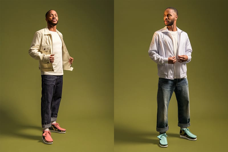 Raheem Sterling Showcases BAPE and Clarks Originals Collaboration