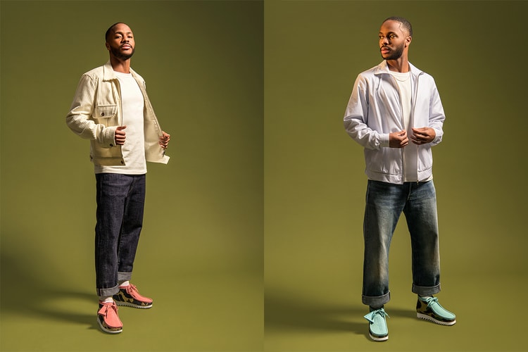 Raheem Sterling Showcases BAPE and Clarks Originals Collaboration