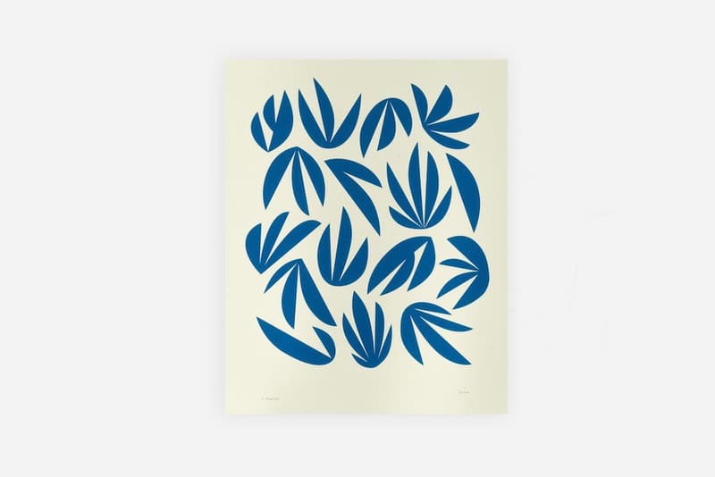 Cody Hudson x 3sixteen Capsule Collection Release leisure shirt bandana 'palm' print abstract plant forms indigo dyed custom