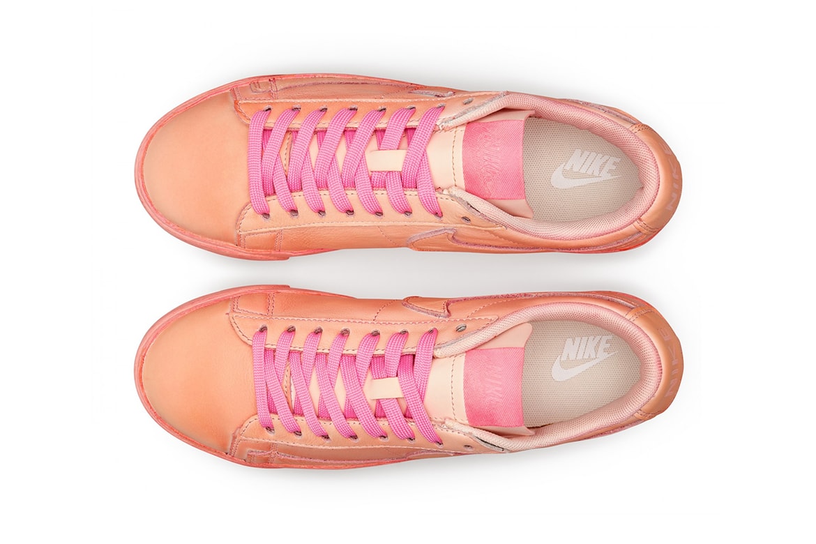 Comme Des Garcons Girl X Nike Blazer Low Pink Hypebeast