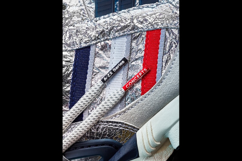 Concepts x adidas Originals ZX 9000 "C Is for" Sneaker Collaboration Drop Date Reveal First Look Release Information "A-ZX Series" Tri Color Boston Trefoil Three Stripes Reflective Silver Foil