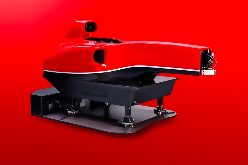 Cranfield Full Motion + G-Force Formula 1 Simulator info racing tech games luxury racing home Britain cockpit Ferrari McLaren 