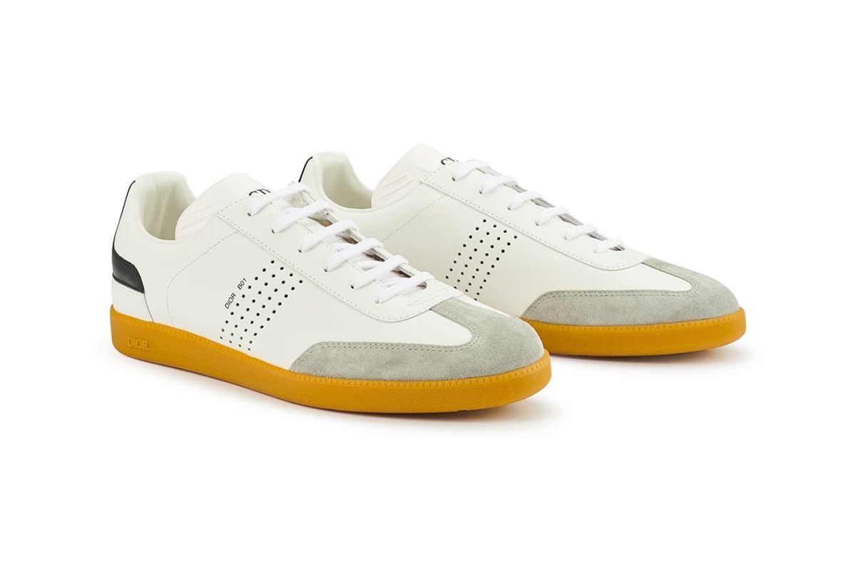 Dior B01 Sneakers White Calfskin suede menswear streetwear spring summer 2020 collection ss20 trainers runners kicks footwear shoes