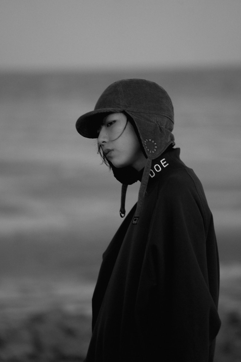 DOE Fall/Winter 2020 lookbook fw20 collection menswear streetwear jackets t shirts tees sweaters hoodies crewnecks pants shanghai