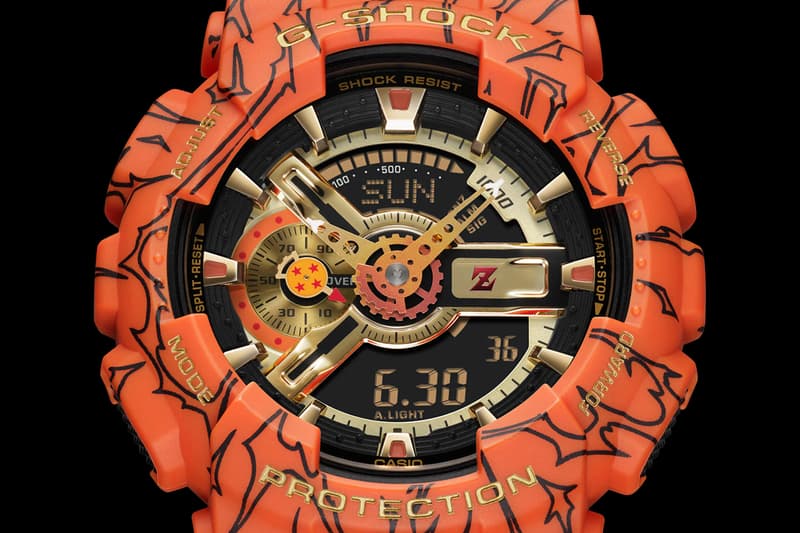 G-SHOCK x 'Dragon Ball Z' GA110JDB-1A4 Wider Release america august 3 22 pre order buy wimtepiece watch collab casio son goku orange