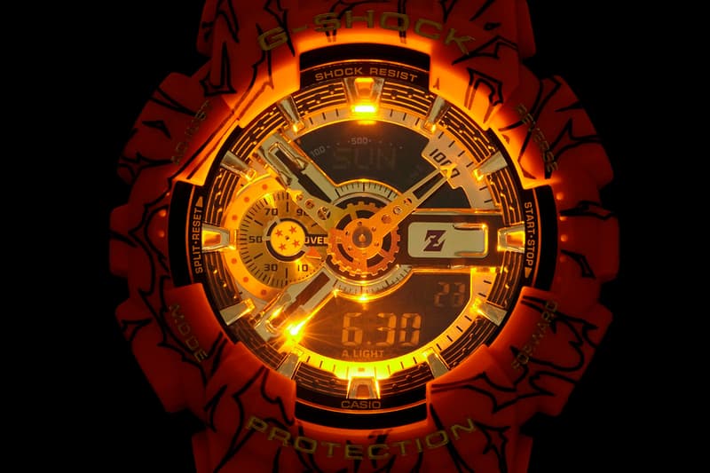 G-SHOCK x 'Dragon Ball Z' GA110JDB-1A4 Wider Release america august 3 22 pre order buy wimtepiece watch collab casio son goku orange