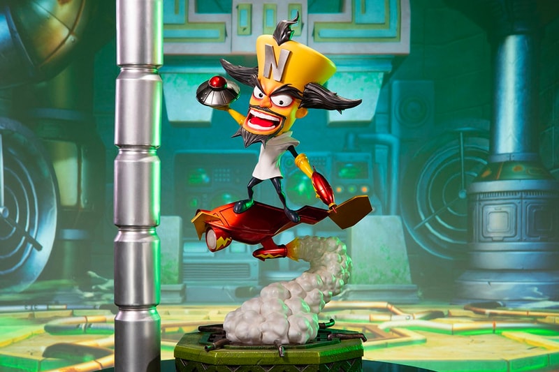 F4F Releases 21-Inch 'Crash Bandicoot' Dr. Neo Cortex Figure First 3 Figures Crash Bandicoot 3: Warped resin 