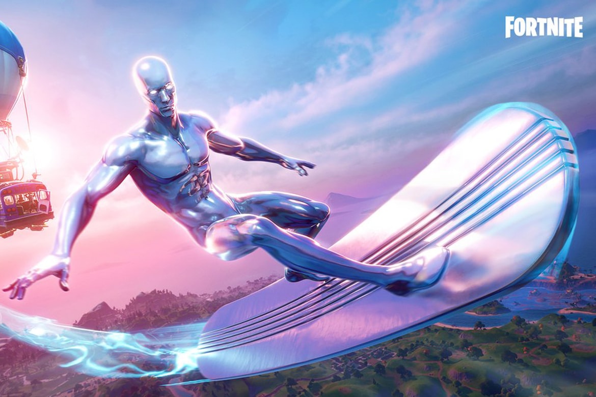 Fortnite Marvel S Silver Surfer Skin Release Hypebeast