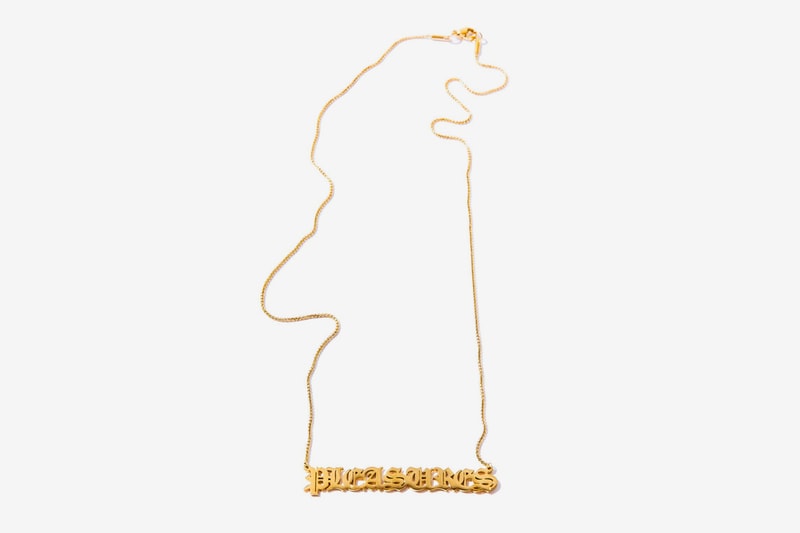 Foul Trouble PLEASURES Nameplate Release Info Buy Price Gold chain
