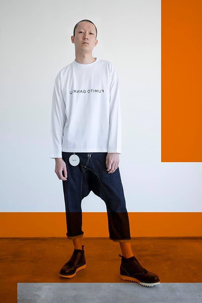 Fumito Ganryu Fall Winter 2020 Lookbook collection fw20 menswear streetwear jackets coats pants trousers t shirts logos long sleeves