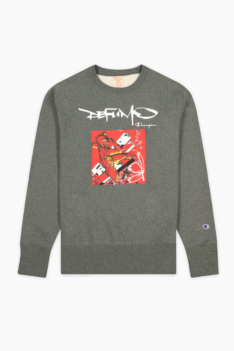 de fu mo champion collaboration futura delta mode apparel fashion style streetwear graffiti
