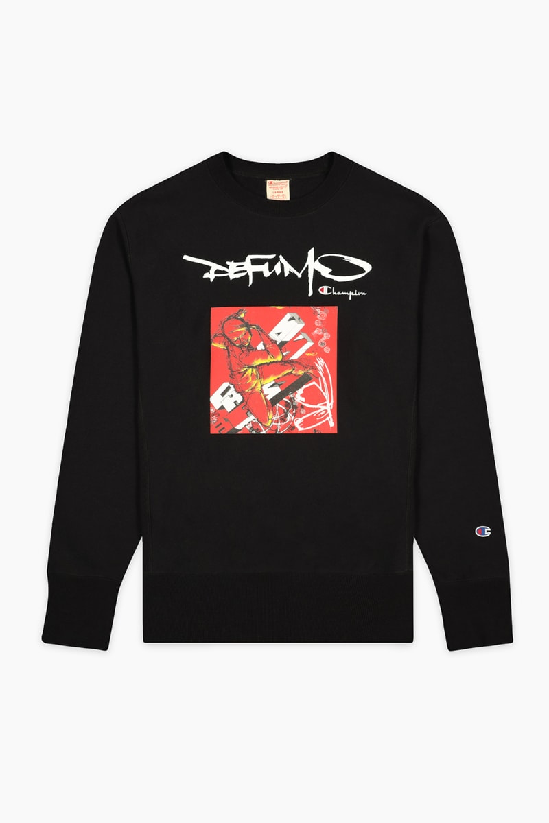 de fu mo champion collaboration futura delta mode apparel fashion style streetwear graffiti