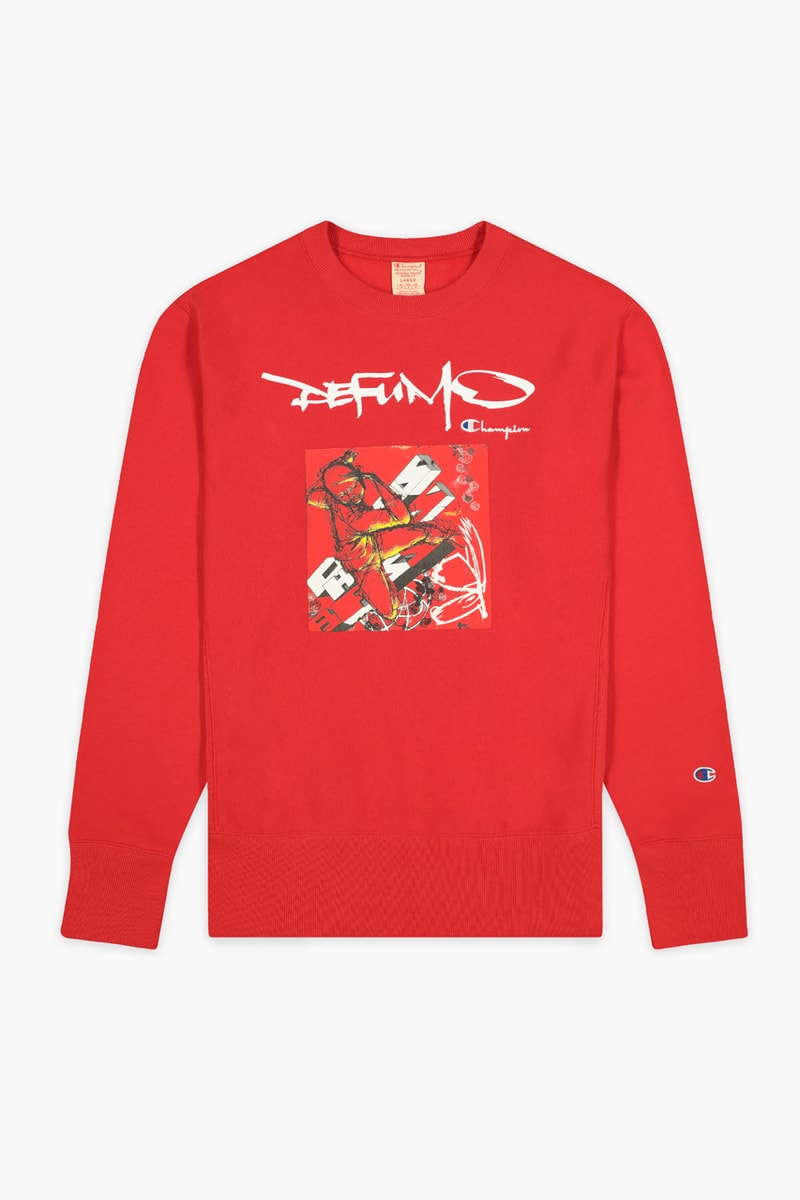 de fu mo champion collaboration futura delta mode apparel fashion style streetwear graffiti