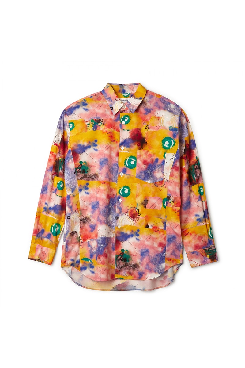 Futura x COMME des GARÇONS SHIRT Fall/Winter 2020 Collection Collaboration Release Drop Closer Look Shirts Mens Tote Bags Coach Jacket T-Shirts FW20 Rei Kawakubo Graffti Colorful Print 