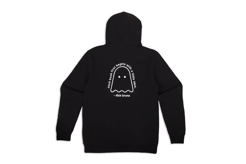 Ghostly International and Miffy Capsule Release collection 65th anniversary tees polos shorts hoodies pin reversible blanket rabbit Dutch artist orange black white