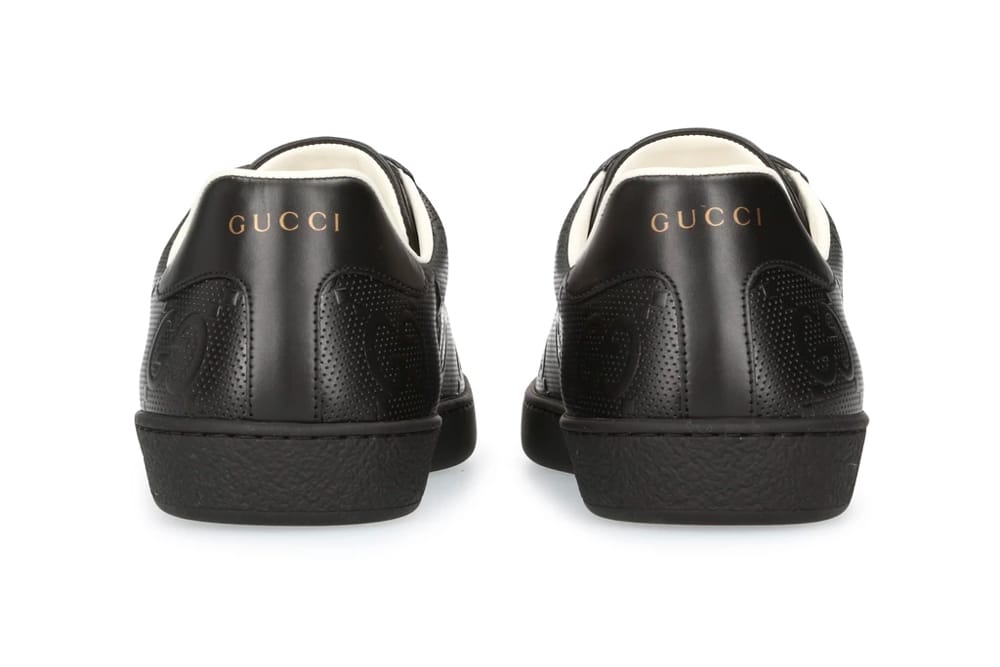 ace gucci signature sneaker black