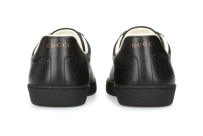 Gucci New Ace Sneakers Triple Black menswear streetwear spring summer 2020 collection ss20 footwear shoes sneakers kicks trainers runners