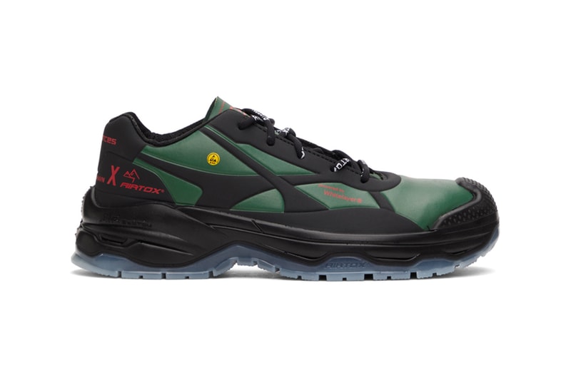 han kjobenhavn Airtox sneakers green black ssense sneaker release info green high-end safety where to cop functional footwear