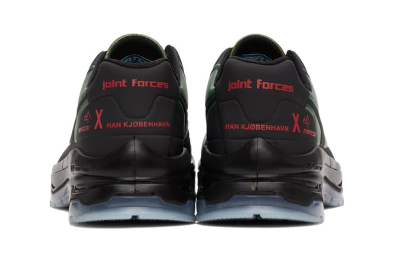 han kjobenhavn Airtox sneakers green black ssense sneaker release info green high-end safety where to cop functional footwear