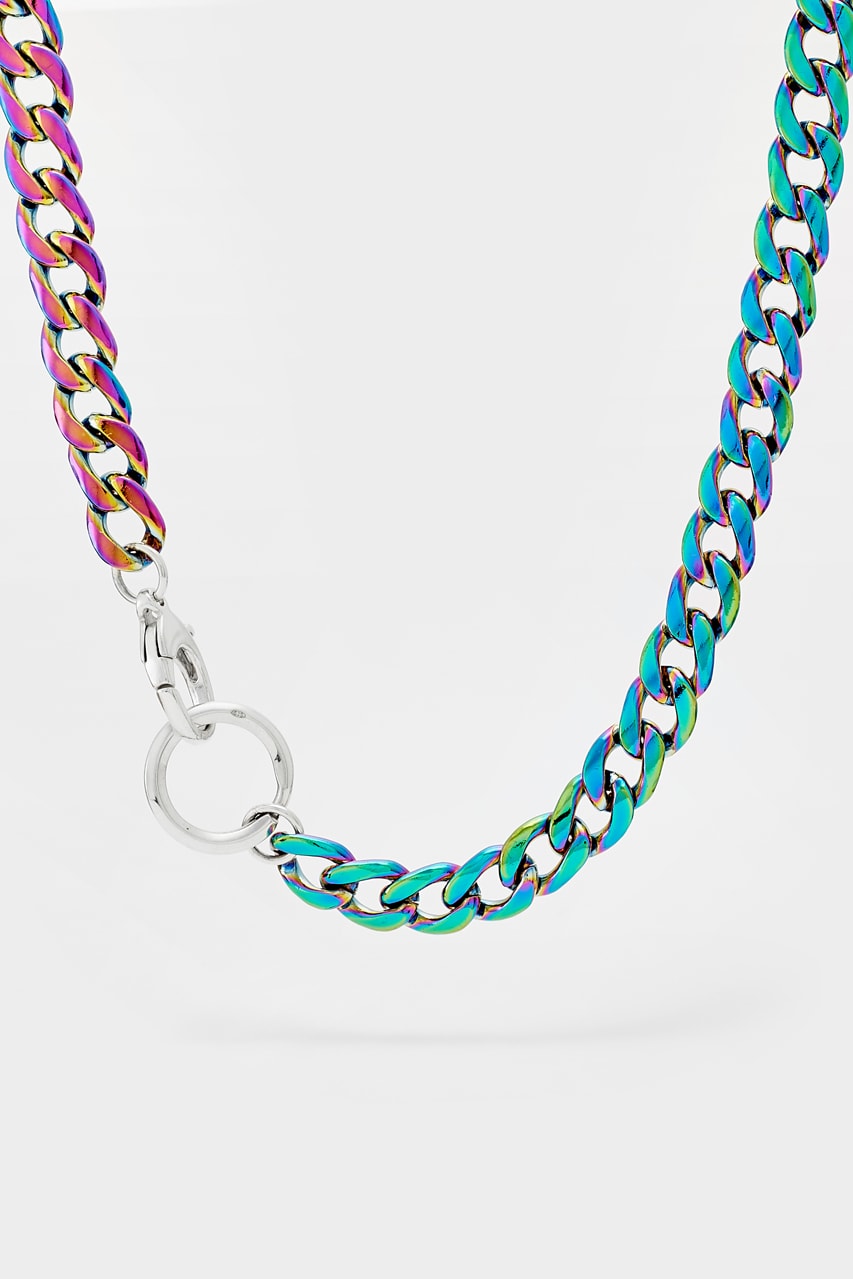 Hatton Labs Fall/Winter 2020 Collection SSENSE Exclusive Pearl Necklaces Chains for Men Think Diamond Bracelets Freshwater Trend Best Jewelry Guys Unisex 925 sterling silver semi-precious stones amethysts tourmalines topaz