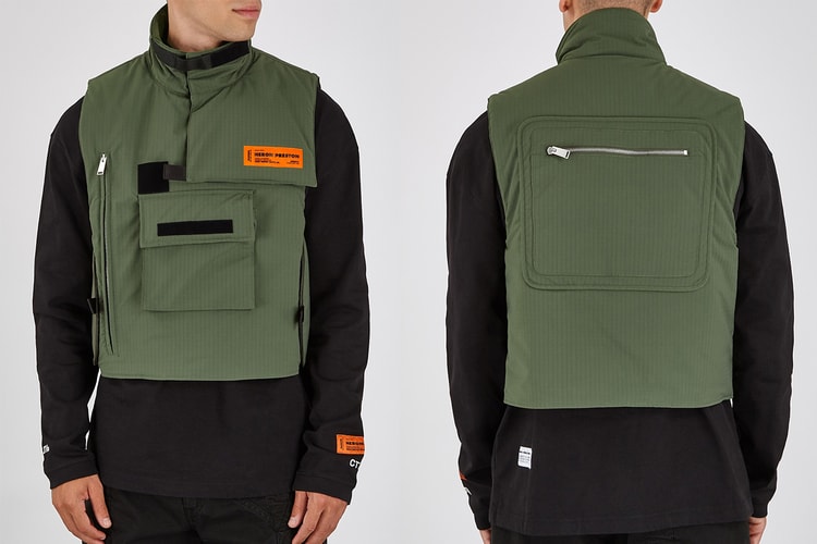 Functionality Meets Directional Design in Heron Preston’s Ripstop Gilet