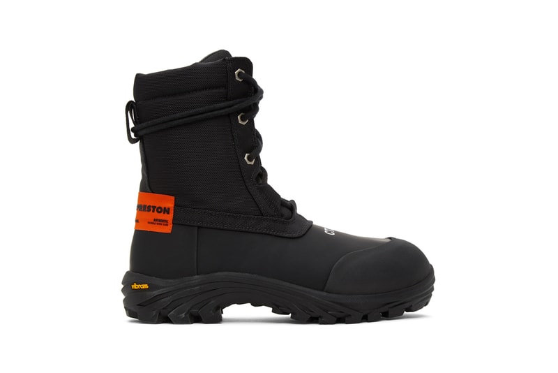 Heron Preston Utility Security Boots Black Orange menswear streetwear footwear spring summer 2020 collection ss20