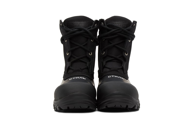 Heron Preston Utility Security Boots Black Orange menswear streetwear footwear spring summer 2020 collection ss20