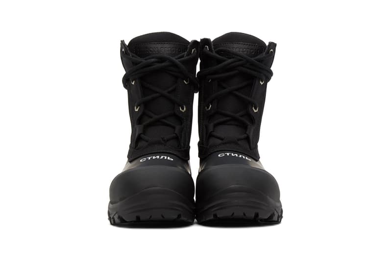 Heron Preston Utility Security Boots Black Orange menswear streetwear footwear spring summer 2020 collection ss20