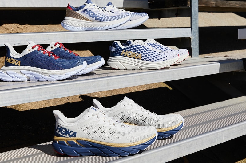 hoka one one team kit olympic release sneakers running marathon trainers cushioning supporting running trainers CARBON X-SPE CLIFTON 7 CLIFTON EDGE RINCON TK ORA RECOVERY SLID