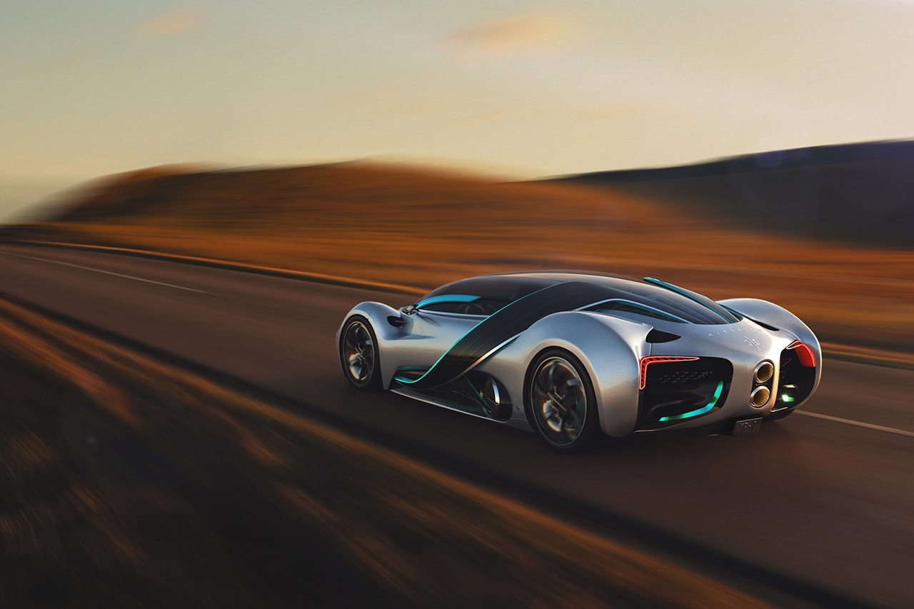 Hyperion XP-1 Hydrogen-Powered Hypercar Prototype First Look Reveal Future Southern Californian USA Super Car Technology 0 60 MPH 2.2 Seconds 221 MPH Top Speed V Wing Doors 1000 Miles Range