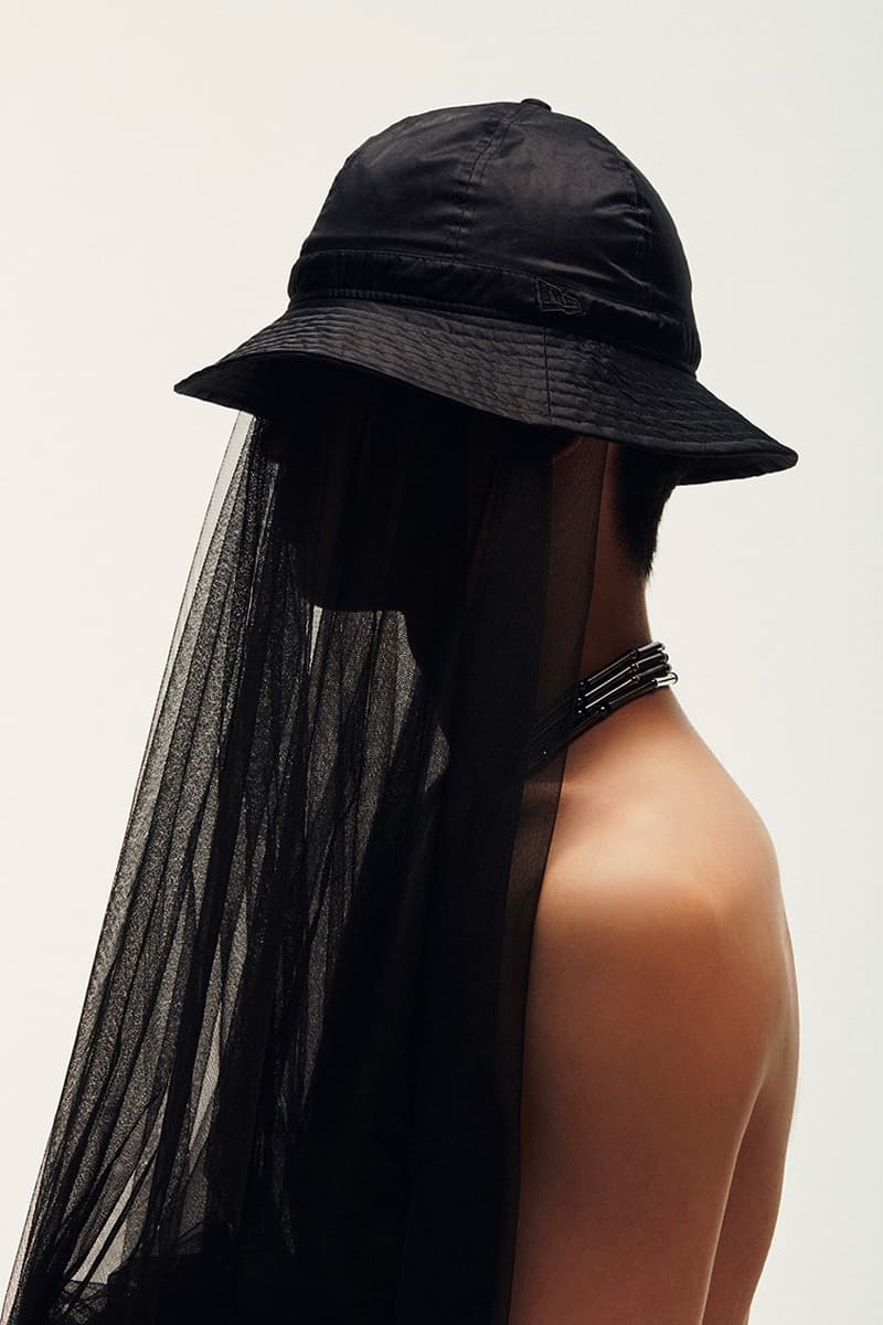 IISE New Era Gat Bucket Hat 6 Panel Cap Release Black White Korean Streetwear