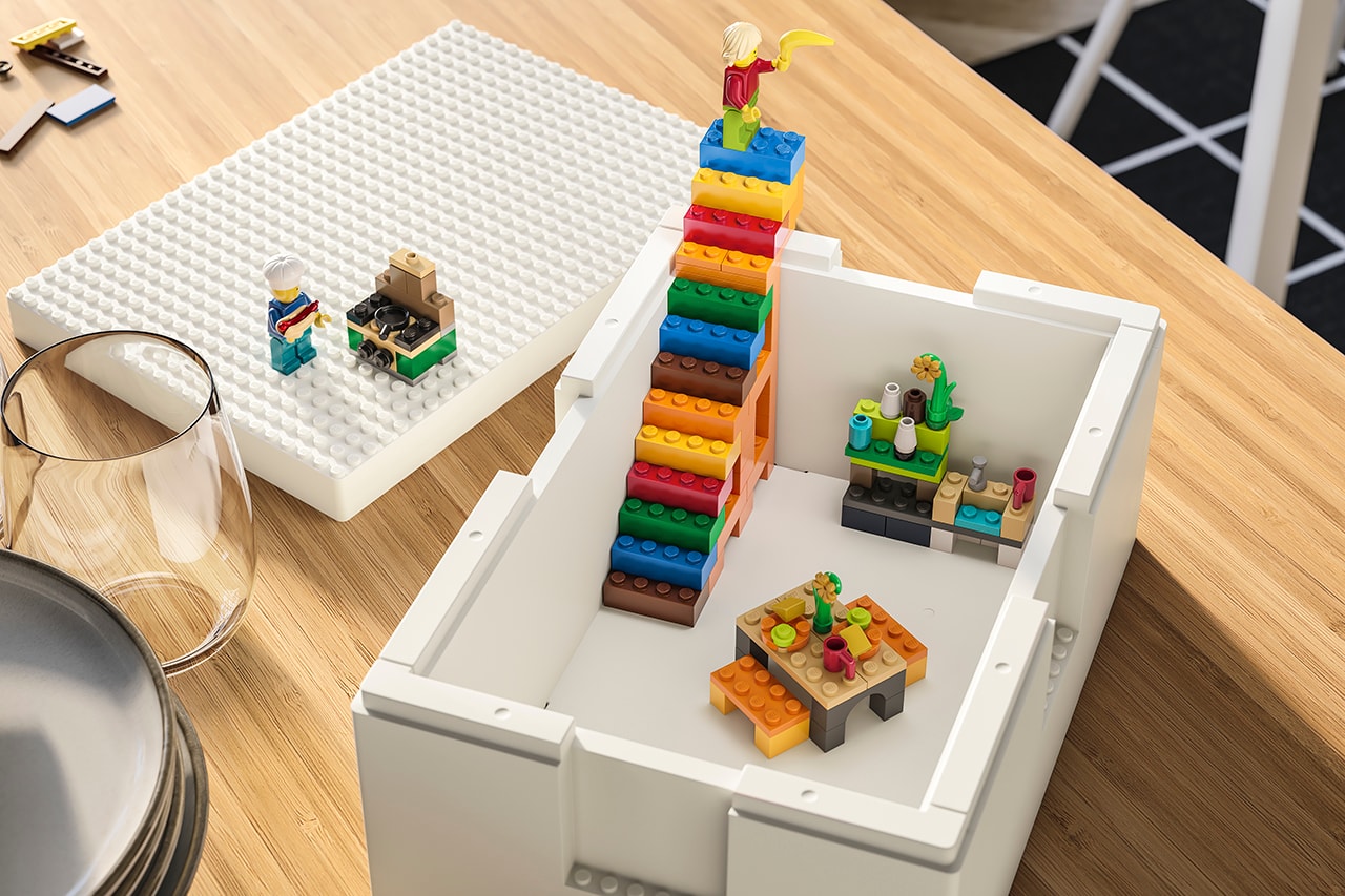 IKEA x LEGO BYGGLEK Collection Children Parents Homeware Building Bricks Storage Boxes First Look Release Information Stores Drop Date Minifigures