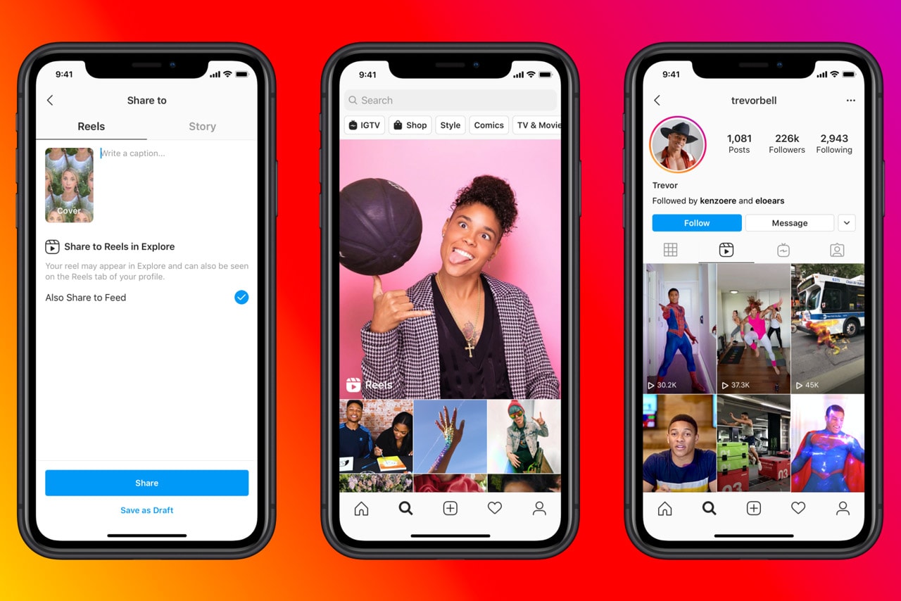Instagram Officially Launches Reels TikTok Rival video creative content camera app